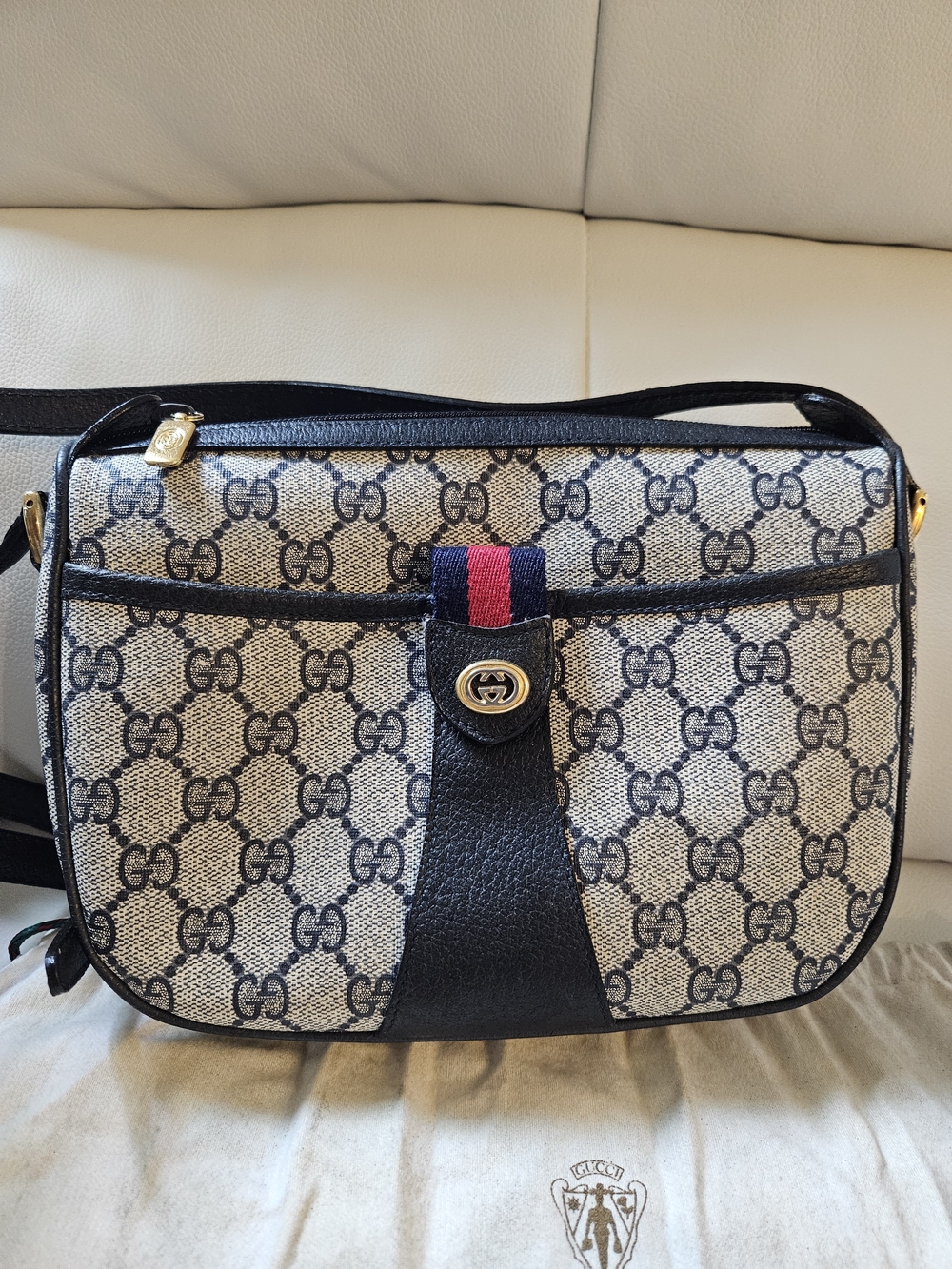 Gucci GG Sherry Line Monogram Shoulder Bag
